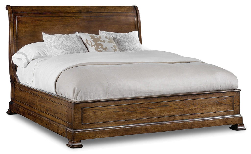 Archivist Bedroom Suite — Archivist — Queen Sleigh Bed with Platform Footboard