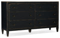 Ciao Bella Bedroom Suite — Ciao Bella — Six-Drawer Dresser (Black)