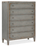 Ciao Bella — Six-Drawer Chest (Speckled Gray)