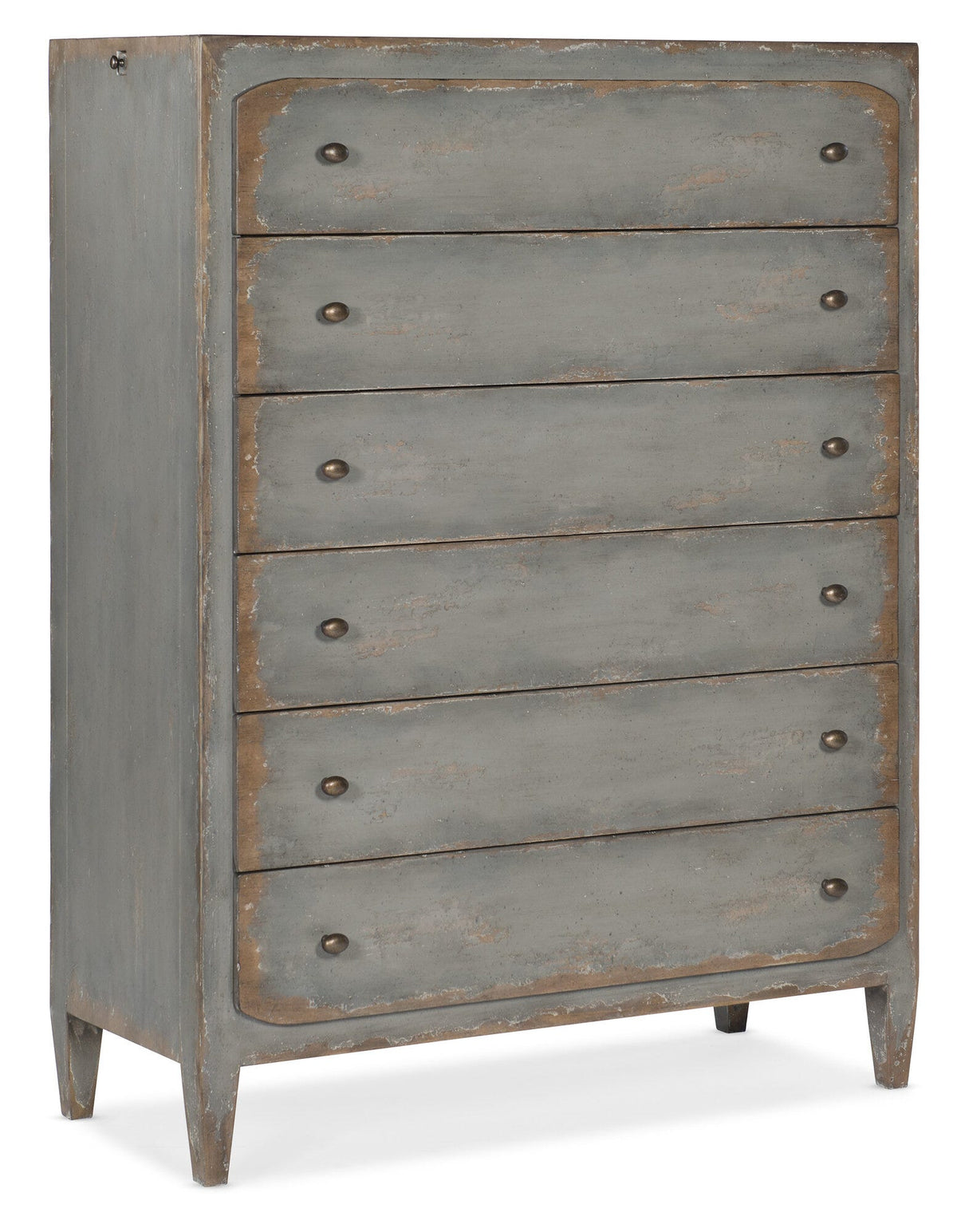 Ciao Bella — Six-Drawer Chest (Speckled Gray)