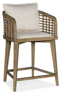 Barstools & Counter Stools — Barrel Back Counter Stool (6015-75350-89)