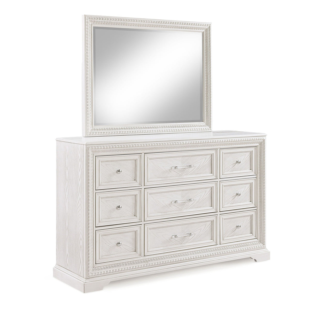 Antique White Six-Drawer Dresser