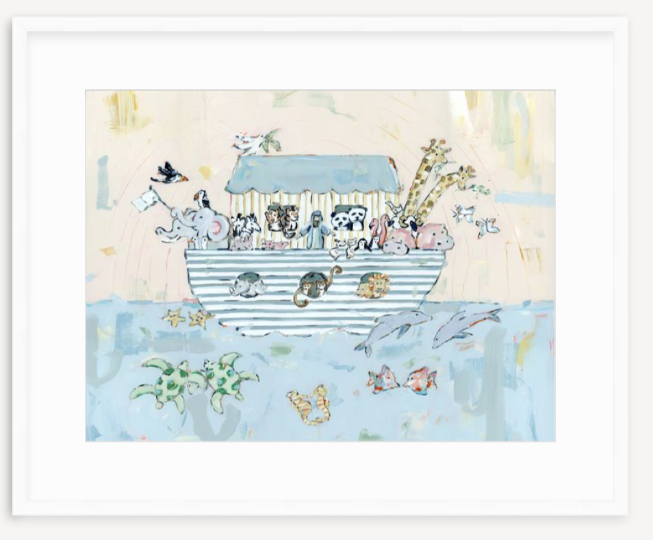 Noah’s Ark V Nursery Fine Art Print