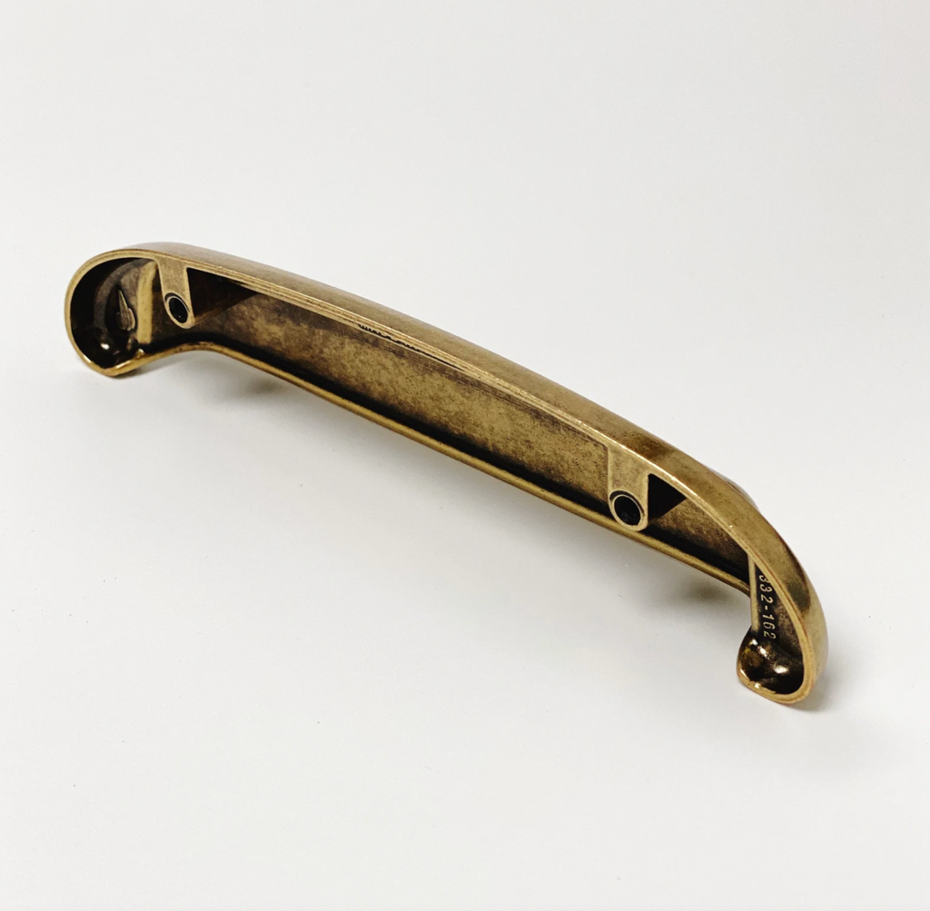 Drawer Cup Pull "Capri" in Antique Brass