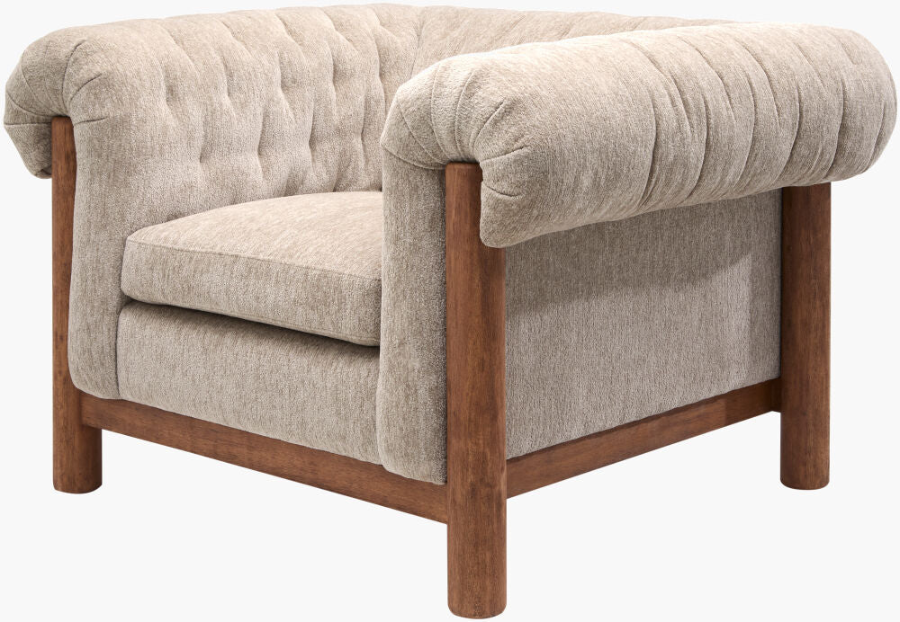 Surya Alden Accent Chair - Light Beige
