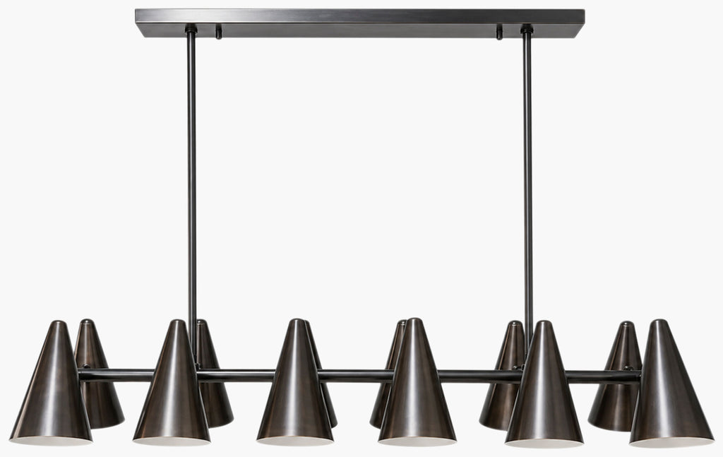 Axiom Chandelier – Pewter Dark Brown – image 1
