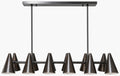 Axiom Chandelier – Pewter Dark Brown – image 1