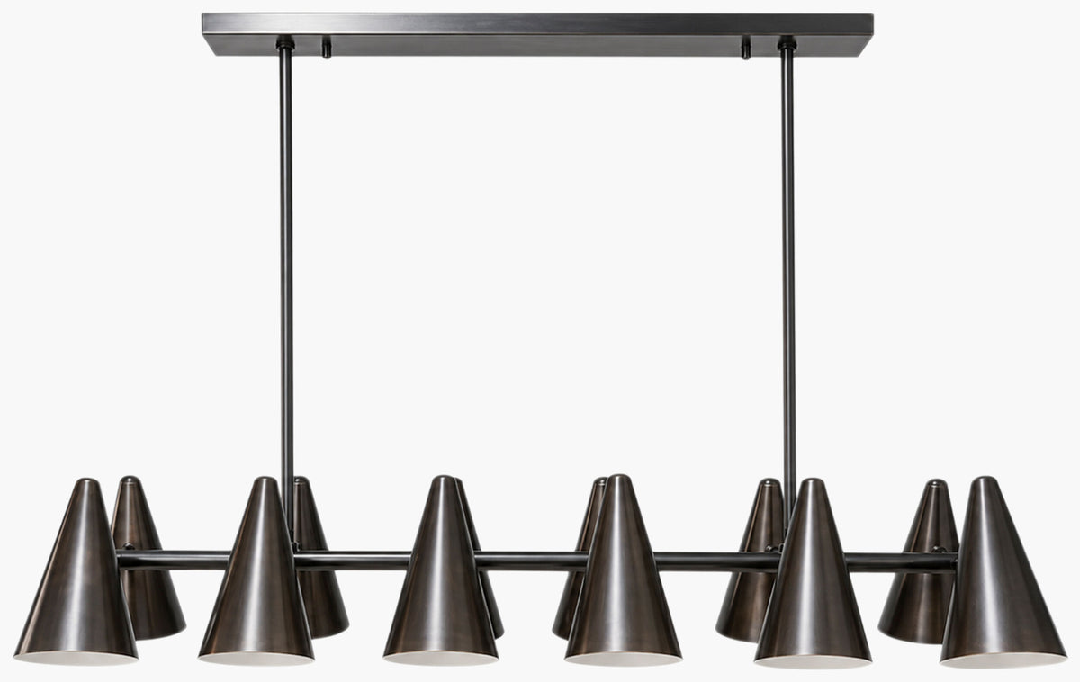 Axiom Chandelier – Pewter Dark Brown – image 1