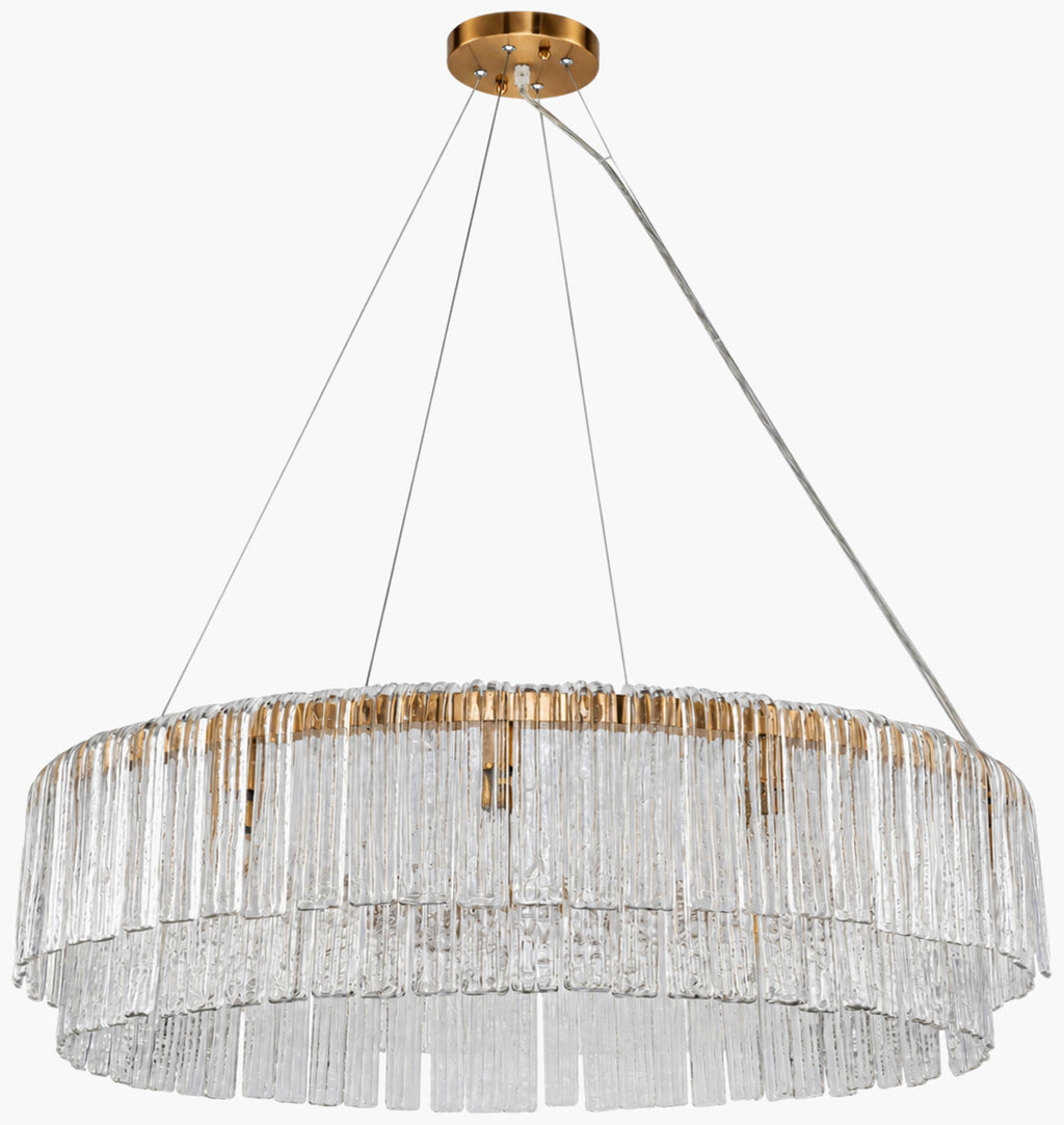 Belluno Chandelier – Electroplated Metallic-Brass – image 1