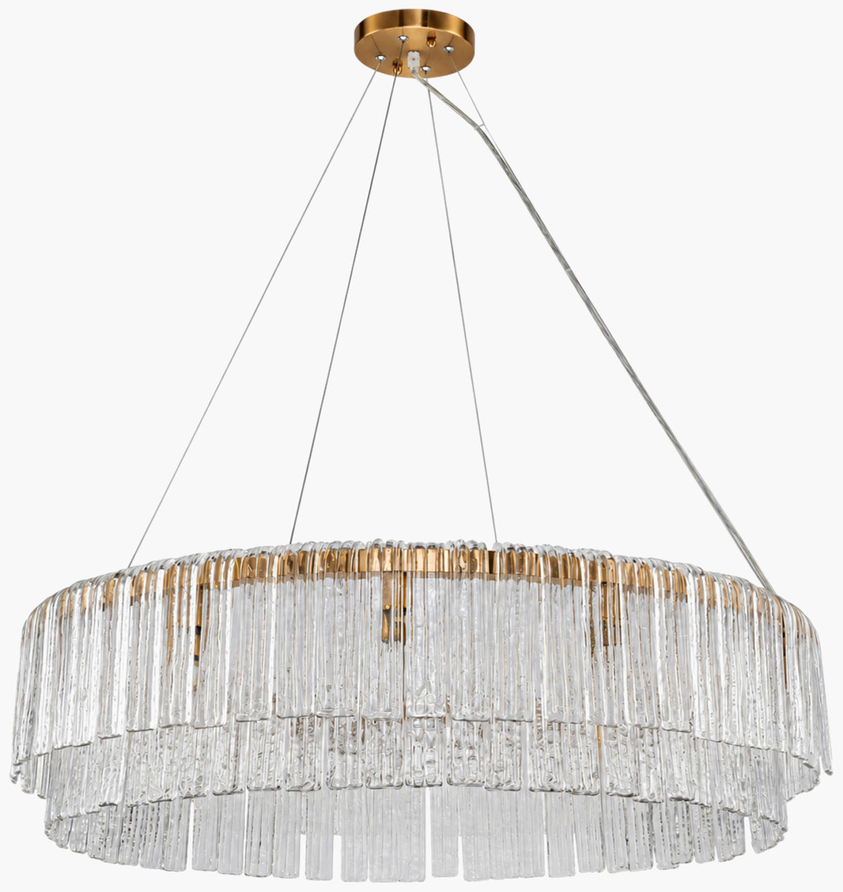 Belluno Chandelier – Electroplated Metallic-Brass – image 1