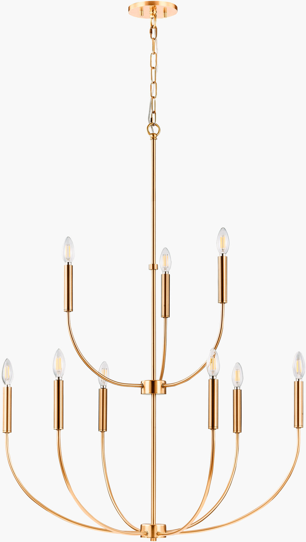Belden Chandelier – Metallic-Brass – image 1
