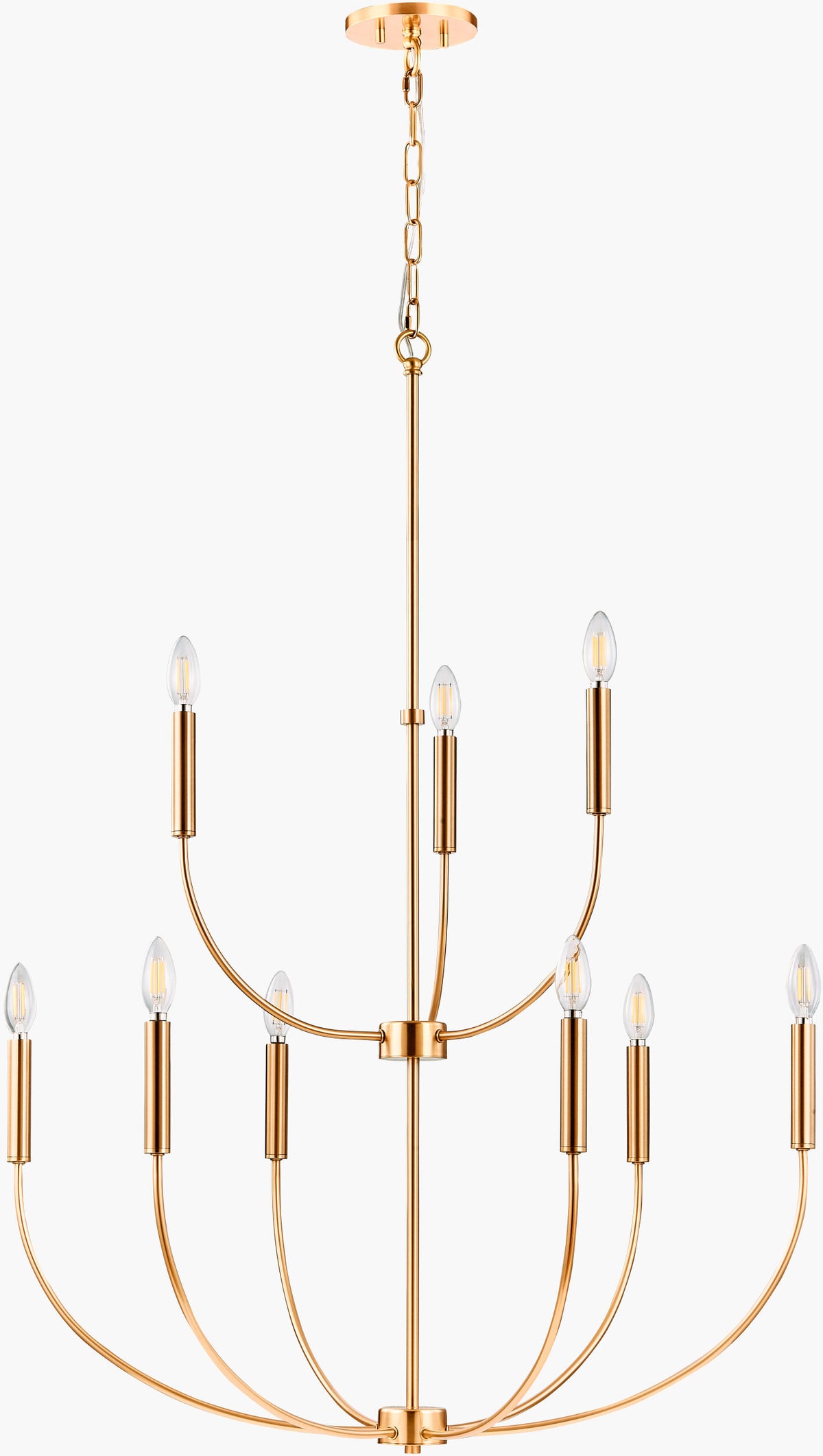 Belden Chandelier – Metallic-Brass – image 1