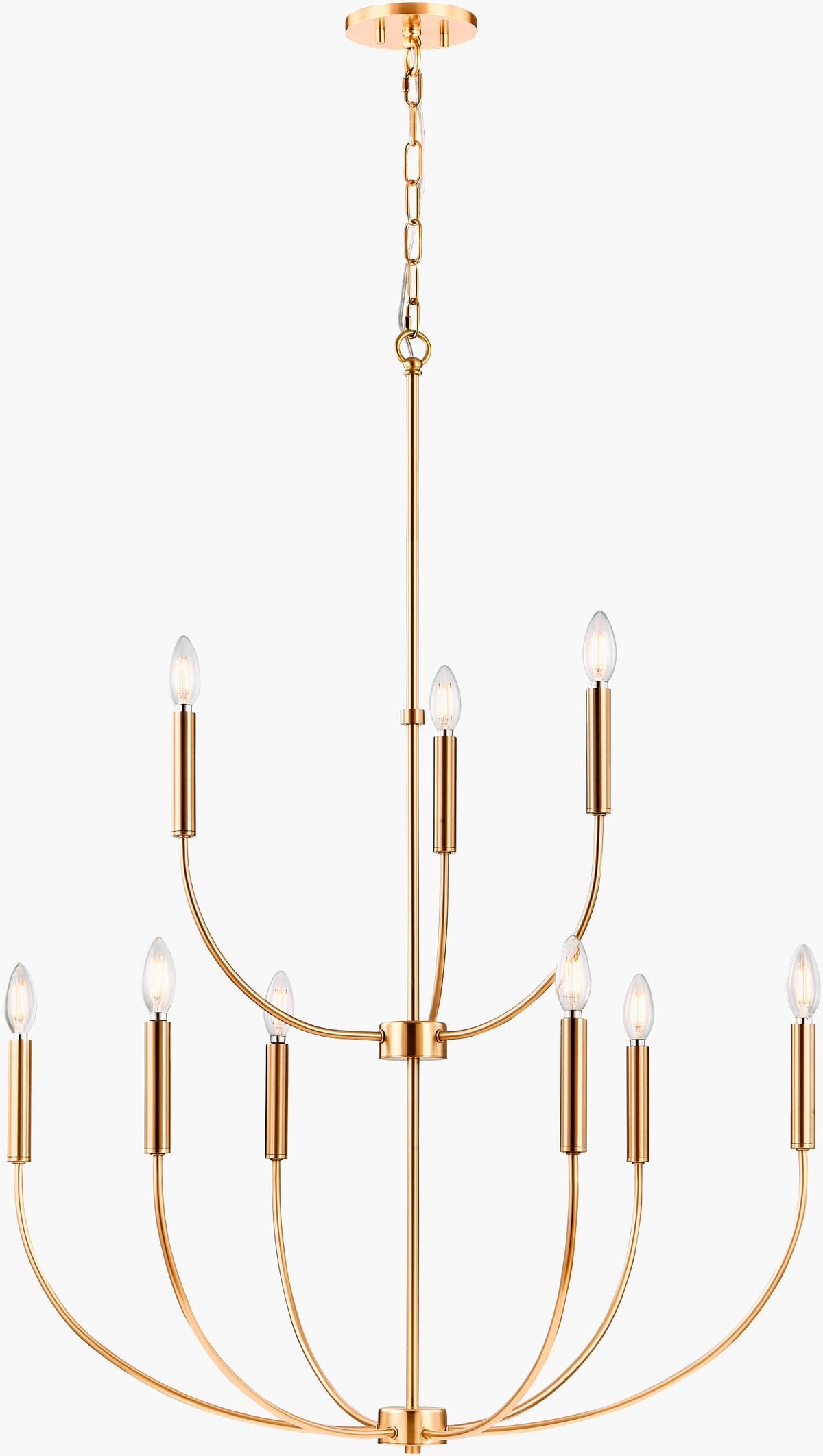 Belden Chandelier – Metallic-Brass – image 4
