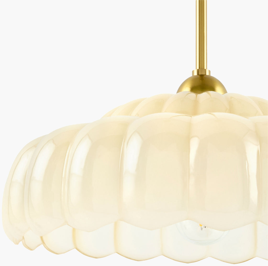 Corinne Pendant – Plated Cream – image 3