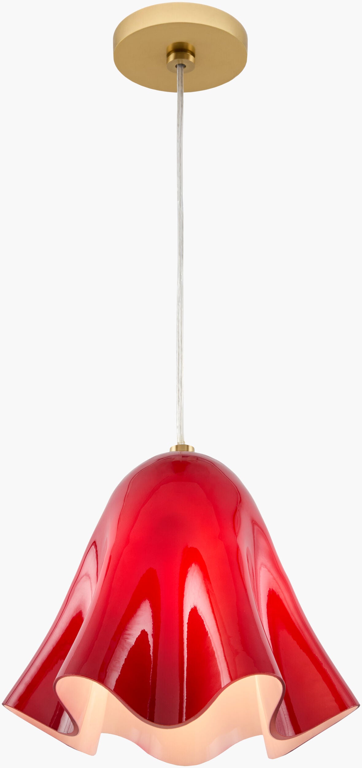 Eryon Pendant – Plated Bright Red – image 4