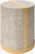 Faron End Table – Silver Gray Cork