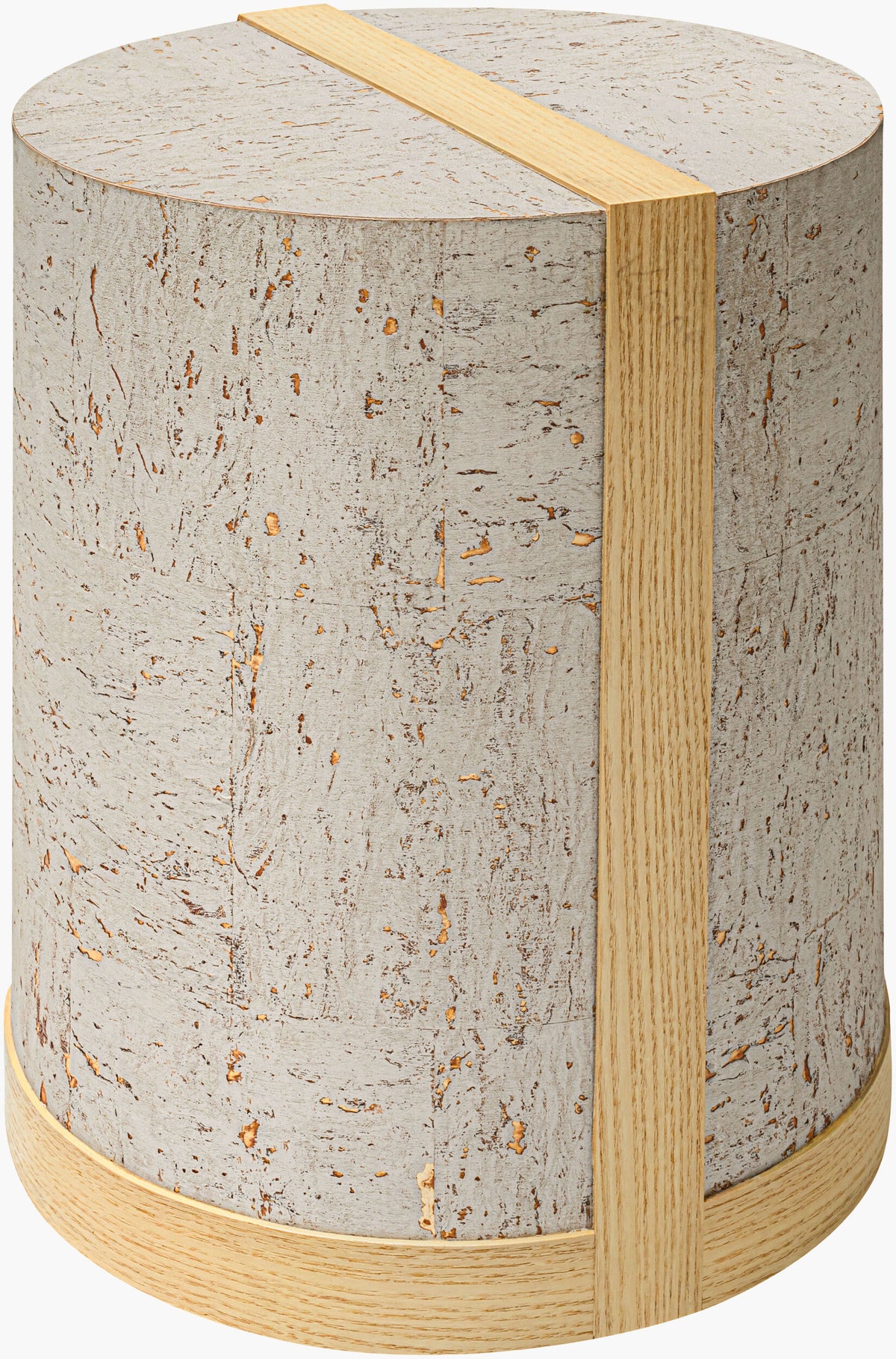 Faron End Table – Silver Gray Cork