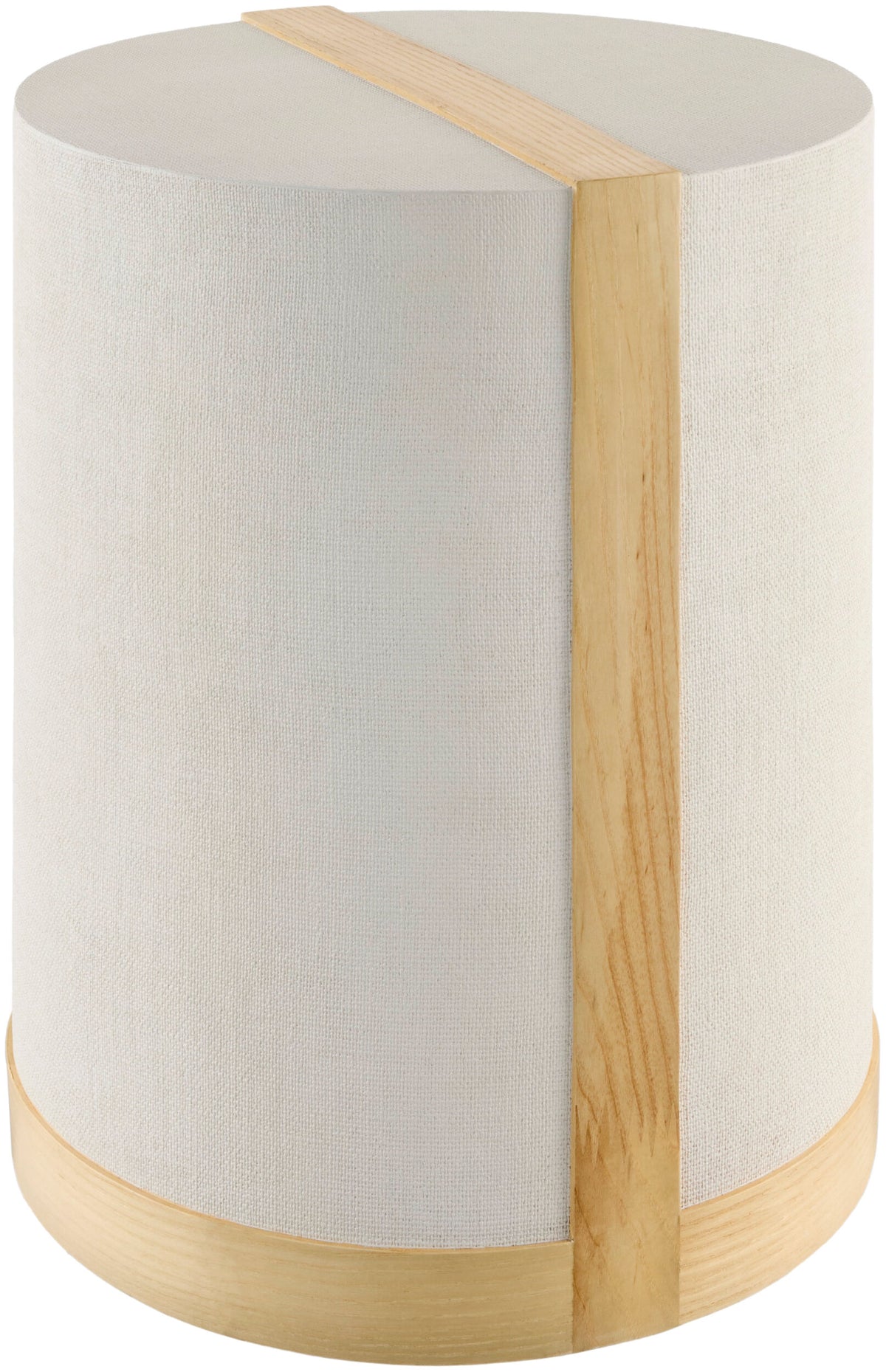 Faron End Table – Cream Linen