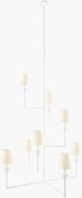 Fayen Chandelier – Painted White, Matte White – image 1