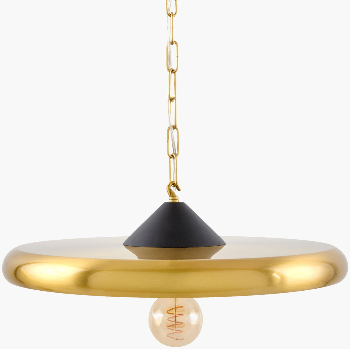 Kyren Pendant – Plated Metallic-Brass – image 2