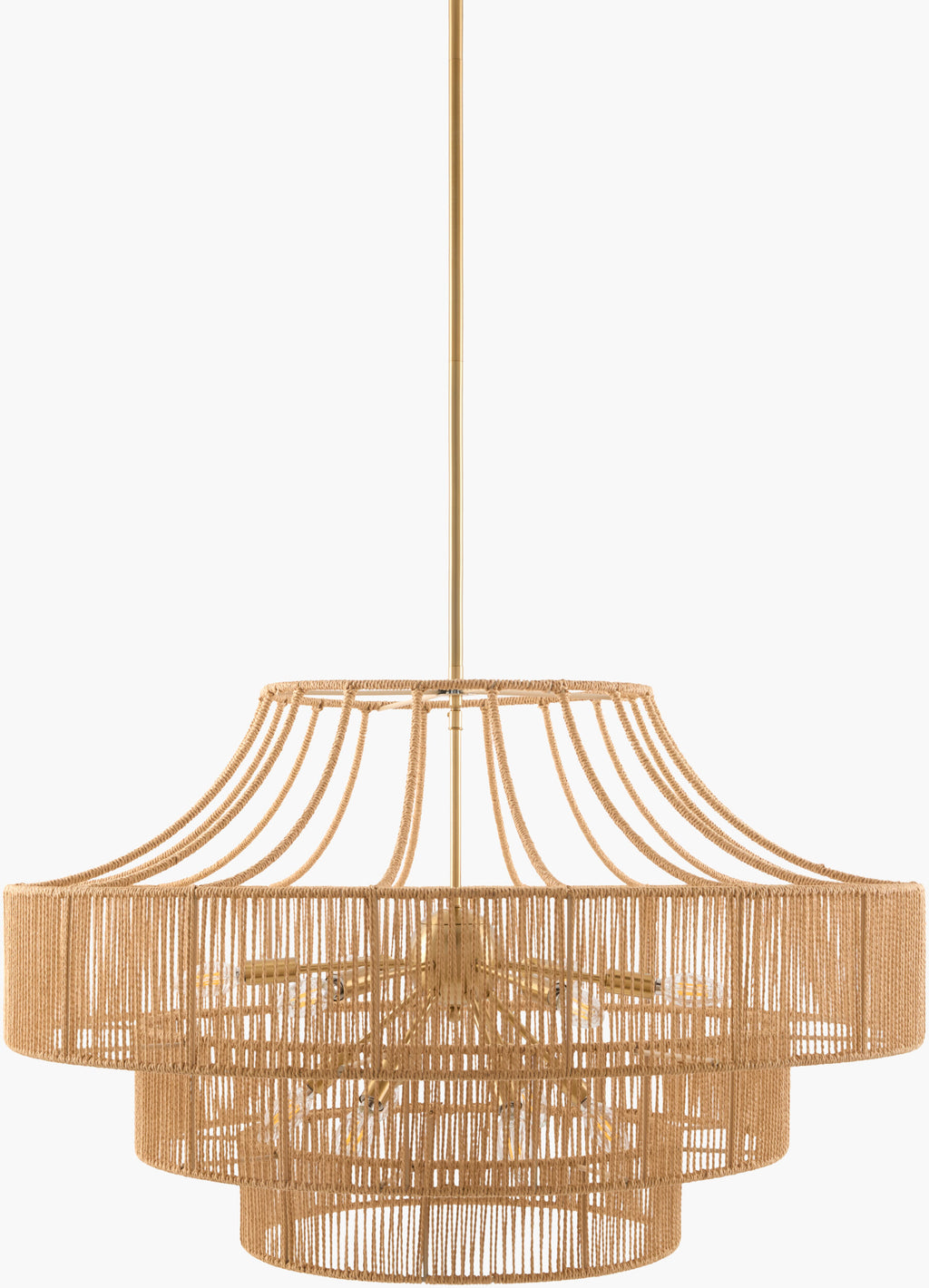Almaris Weave Chandelier – Electroplated Metallic-Brass – image 1