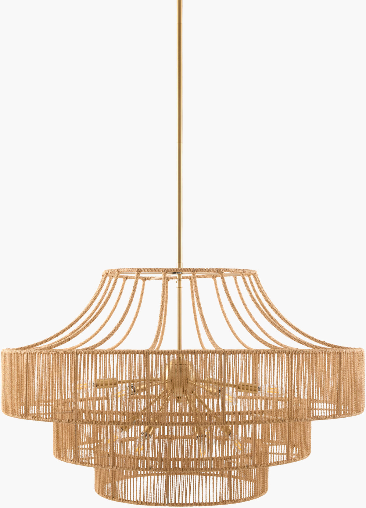 Almaris Weave Chandelier – Electroplated Metallic-Brass – image 1