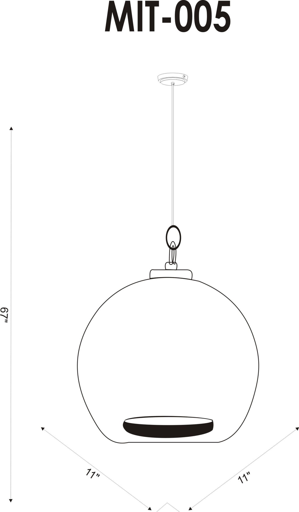 Azulmere Pendant – Electroplated Blue – image 7