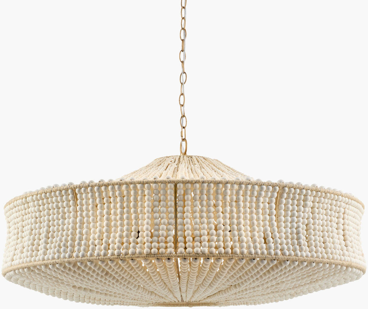 Coquina Vale Chandelier – Painted Gold, 39" W – image 1