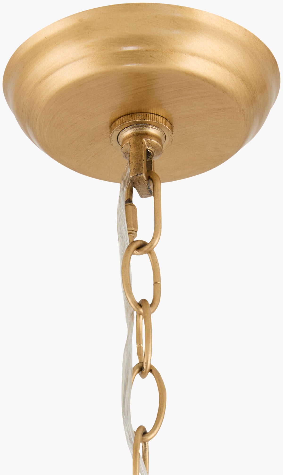 Coquina Vale Chandelier – Painted Gold, 39" W – image 6