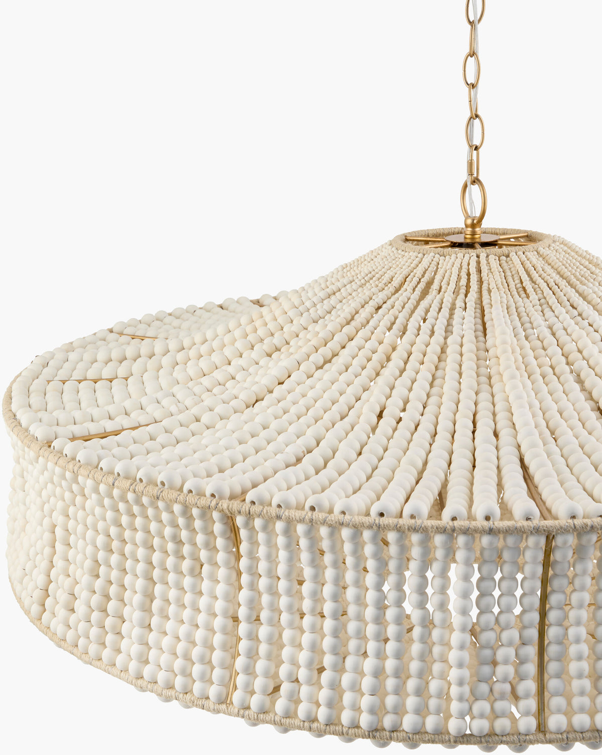 Coquina Vale Chandelier – Painted Gold, 39" W – image 4
