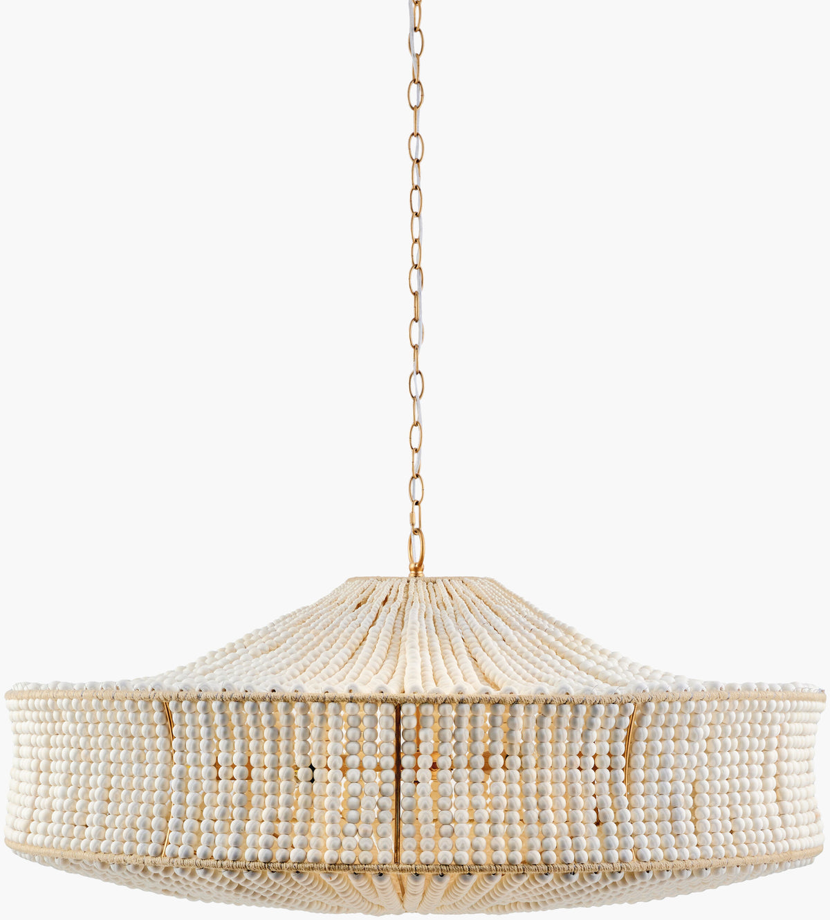 Coquina Vale Chandelier – Painted Gold, 39" W – image 3