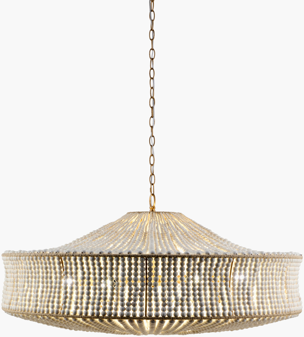 Coquina Vale Chandelier – Painted Gold, 39" W – image 7