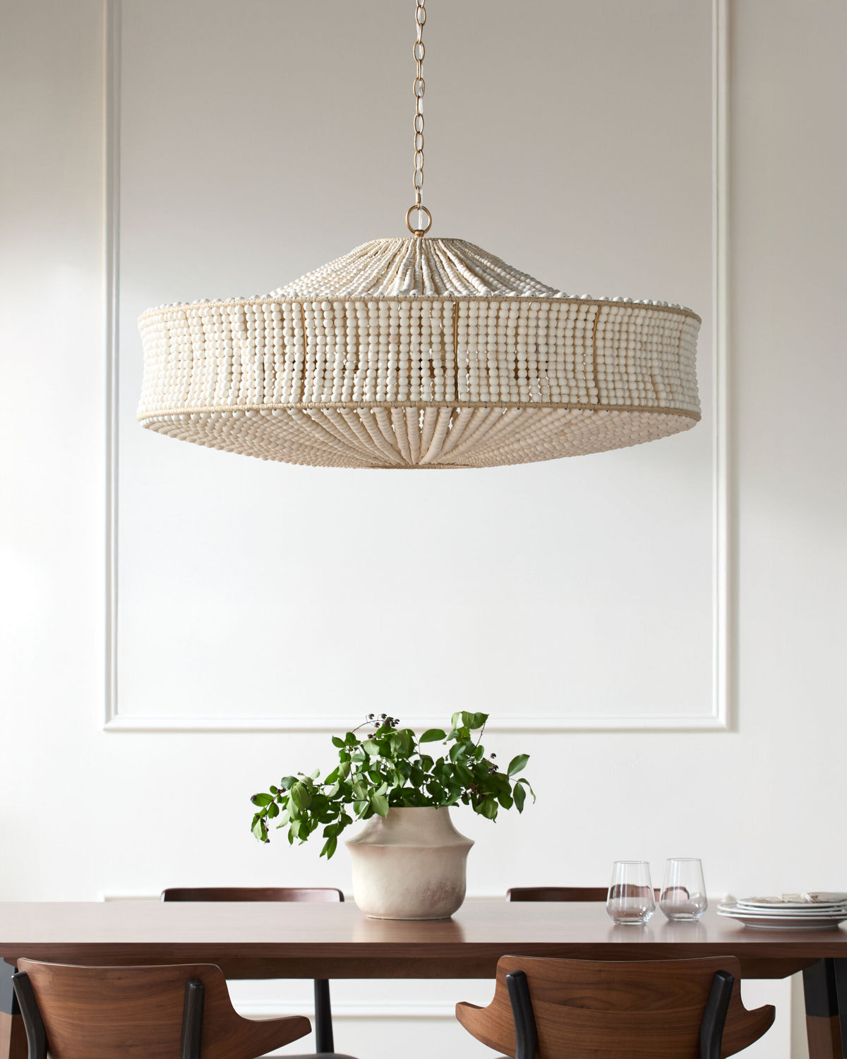 Coquina Vale Chandelier – Painted Gold, 39" W – image 2