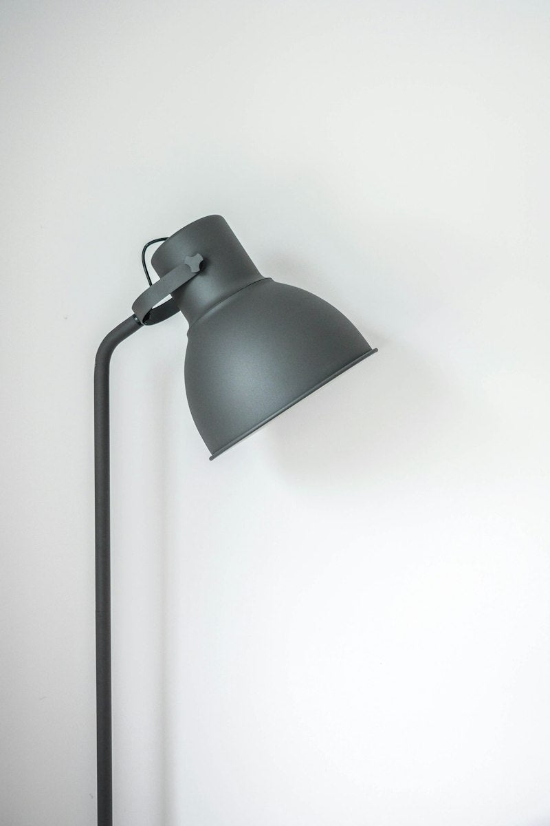 Surya Polly Floor Lamp - Black Metal