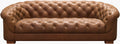 Surya Whitmoore Sofa - Brown Leather